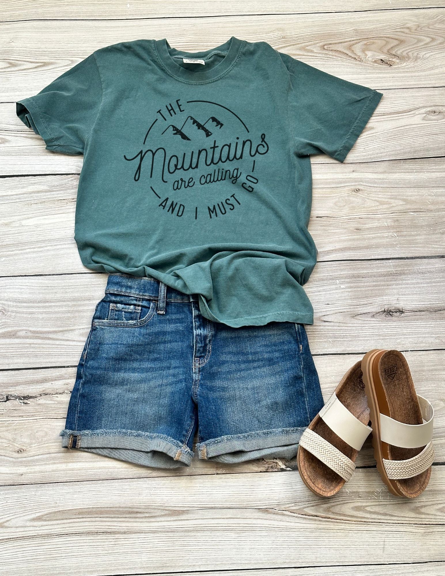 Mountains are Calling and I Must Go (Simple) Tee