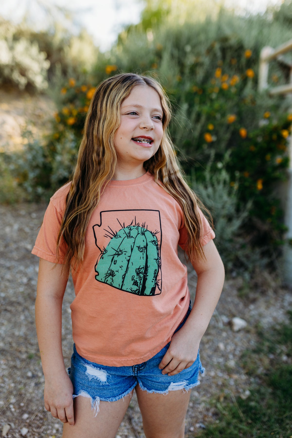 Green Cactus Kids Tee